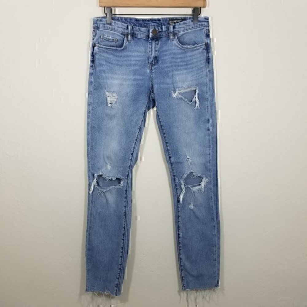 Blank NYC Distressed Raw Hem Jeans Size 28